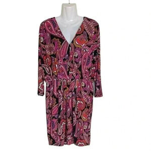 Trina Turk  paisley print dress sz XL